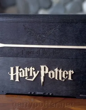 фото 1 Деревянный сундук для книг Гарри Поттер (черный) купить